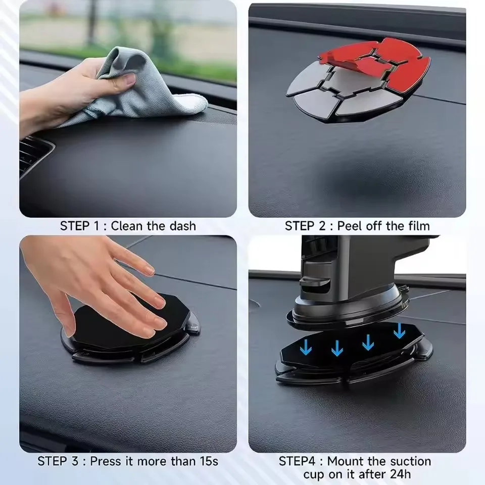 Car Accessories Phone Holder - Auto dashboard telefoonhouder met zuignap, geschikt