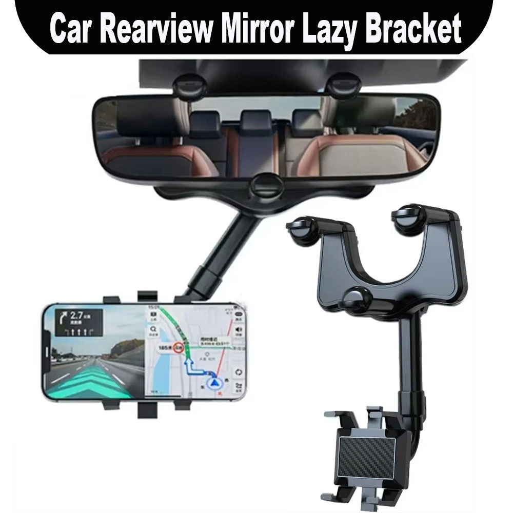 Car Accessories Phone Holder - Multifunctionele auto-achteruitkijkspiegel telefoonhouder voor auto 360