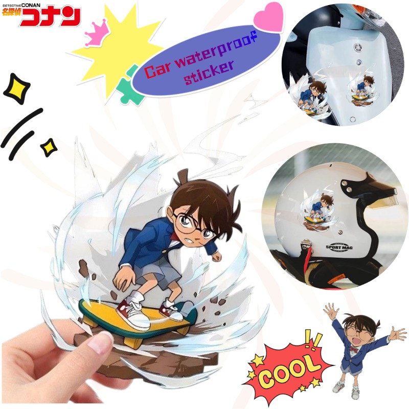 Car Accessories For Decoration - Detective Conan Cartoon Skateboard Stickers, waterdichte