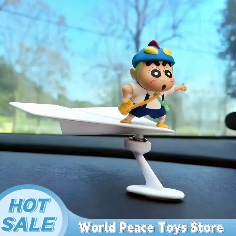 Car Accessories For Decoration - Draaiende vliegtuigvormige Crayon Shin-Chan auto dashboard
