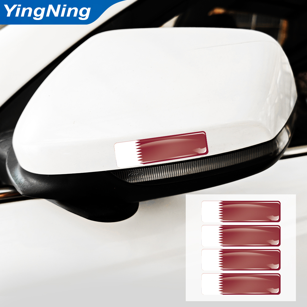 4PCS Qatar Vlag Sticker Vinyl  - Car Accessories Qatar recensie en prijs