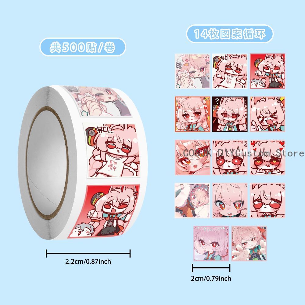 500 Stk/Roll Anime Zenless Zon - Car Accessories Zone recensie en prijs