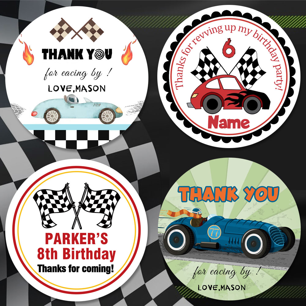 Raceauto rijden sticker labels - Car Accessories Name recensie en prijs