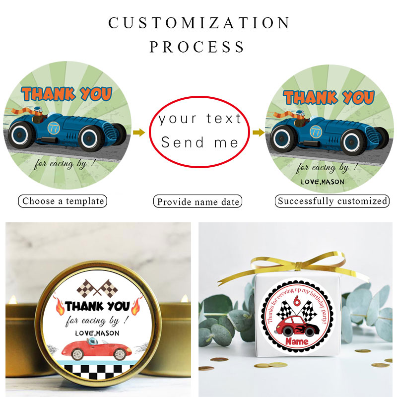Raceauto rijden sticker labels - Car Accessories Name recensie en prijs