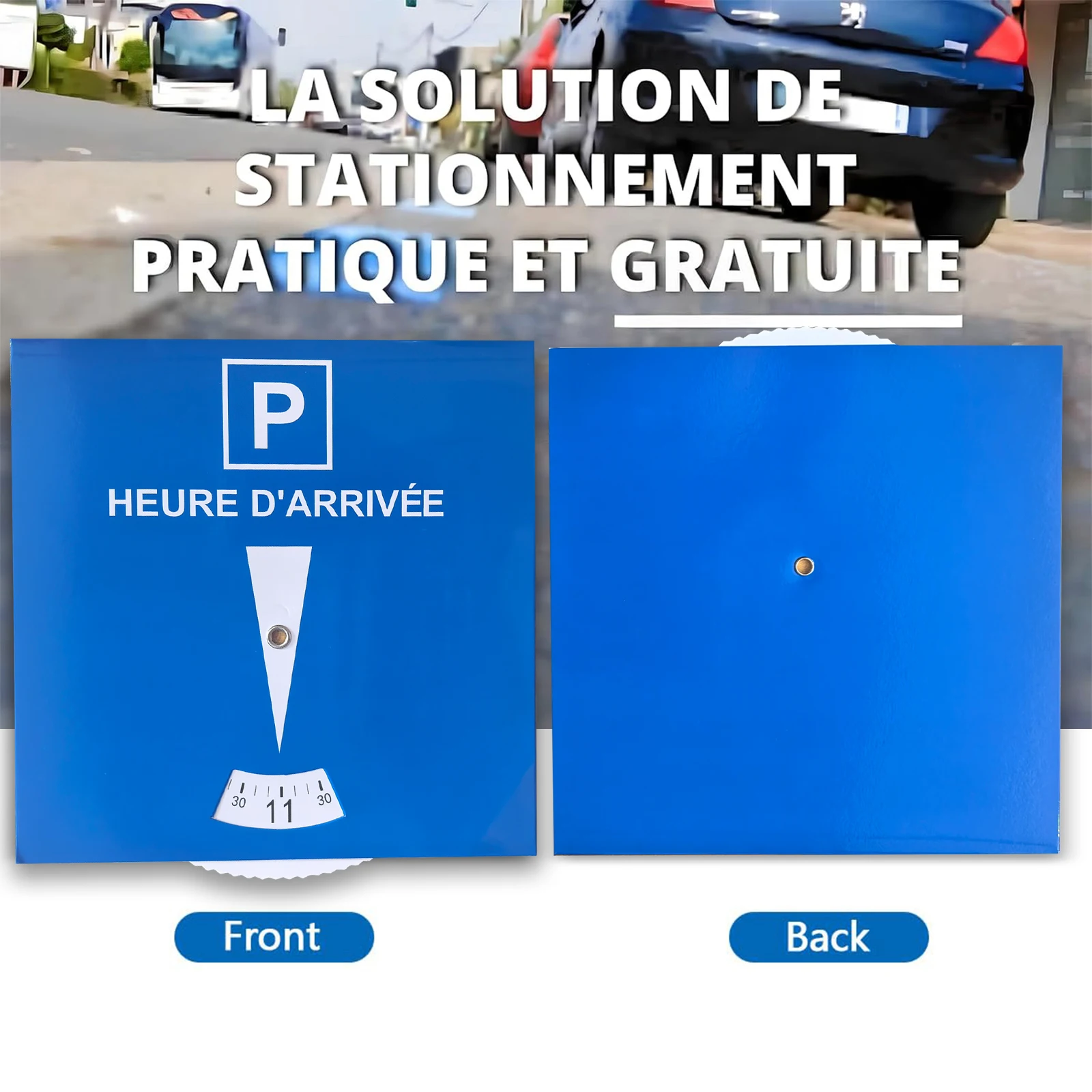 1/2 Parkeerschijven met blauwe - Car Accessories Zone recensie en prijs
