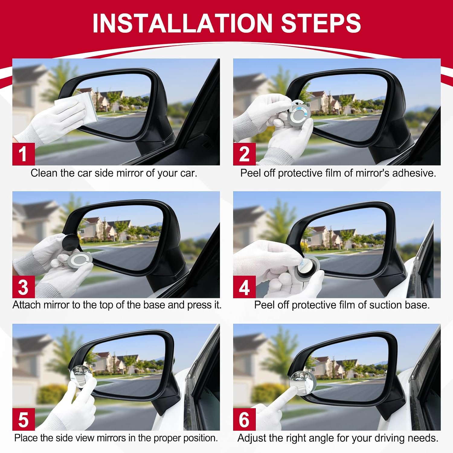 Blind Spot Mirror, ronde HD gl - Car Blind Spot Mirror recensie en prijs