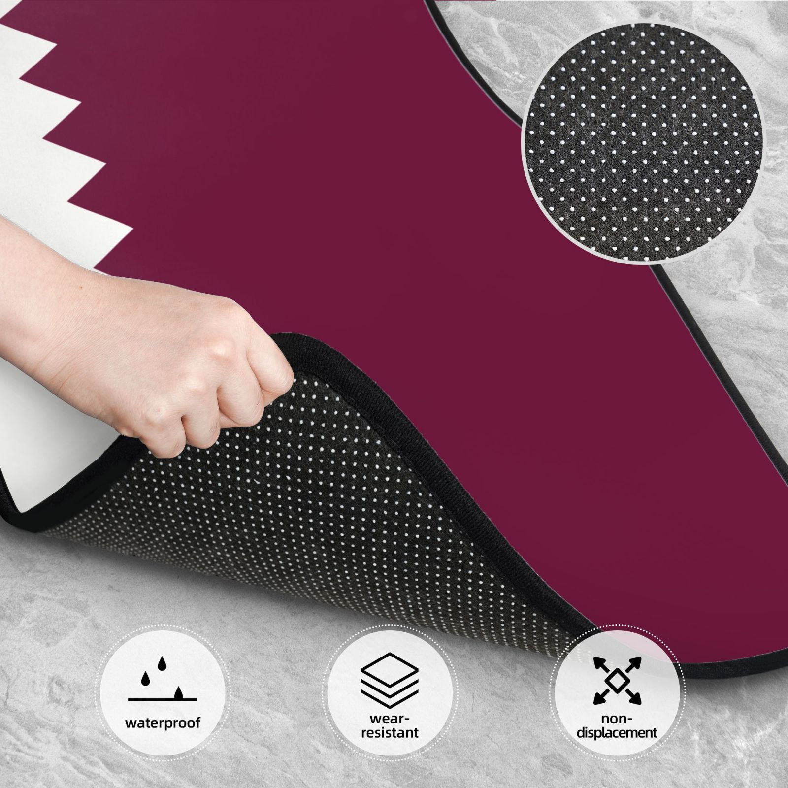 Vlag van Qatar Patroon Autovlo - Car Accessories Qatar recensie en prijs